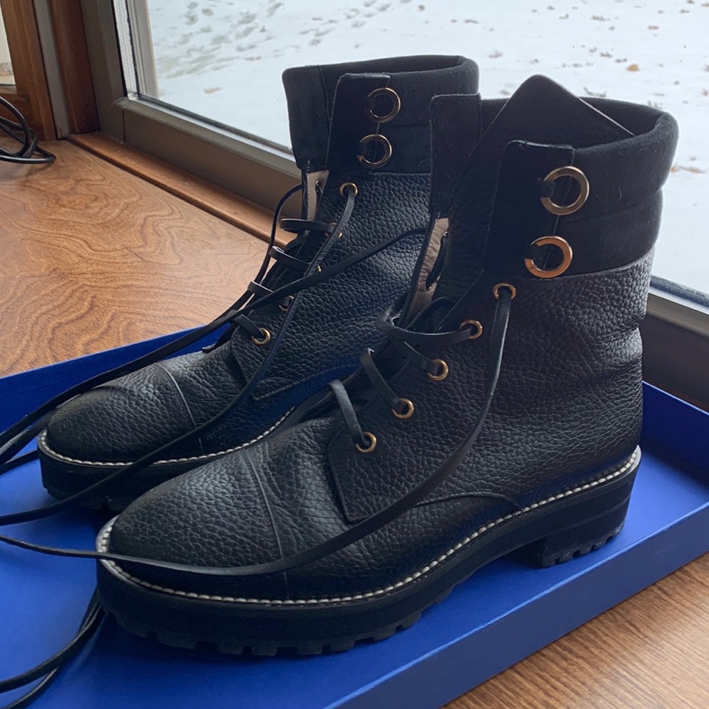Stuart Weitzman Lexy Combat Boot - image 1